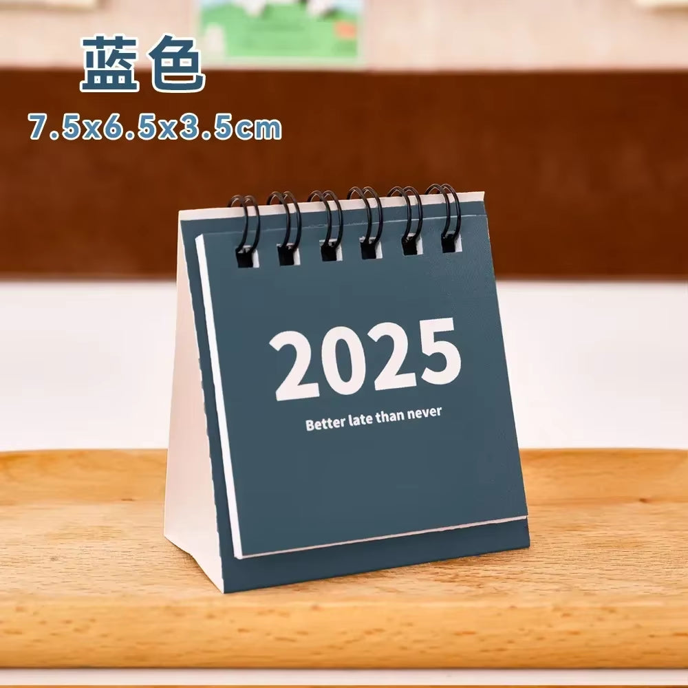 2024.8.-2025 Calendar Simple Mini Desk Calendar Kawaii to Do List Daily Schedule Table Planner Home Office Stationery Supplies