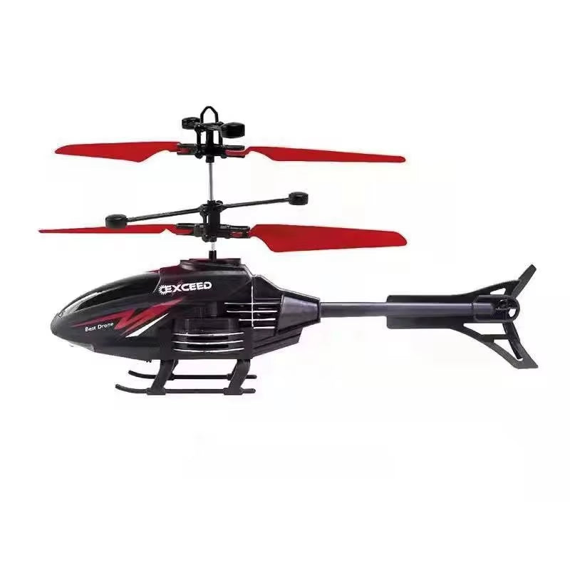 2 Channel Gesture Control Suspension Helicopter RC Remote Induction Aircraft with Charging LED Light Kids Toy for Boys