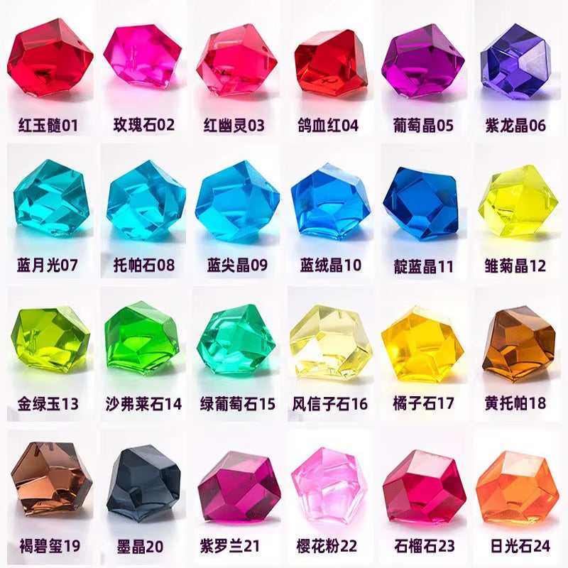 24 Colors Liquid Solid Transparent Color Resin Pigments Dye UV Resin Epoxy DIY Making Crafts Jewelry Making Tools Accessories