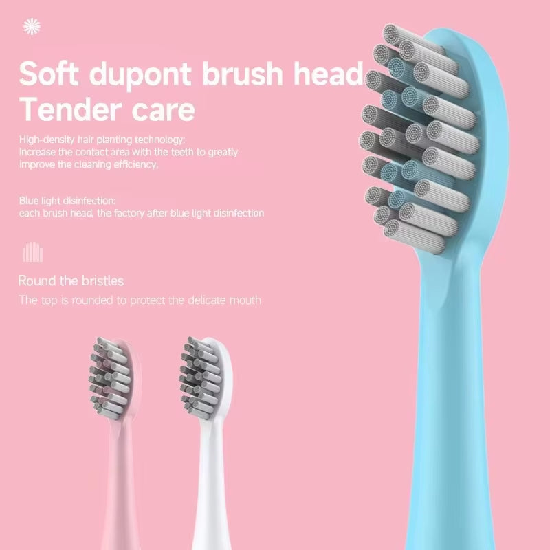 Electric Toothbrush for Adults Soft Dupont Bristle Portable Battery Endurance IPX6 Waterproof Intelligent Effective Oral Care