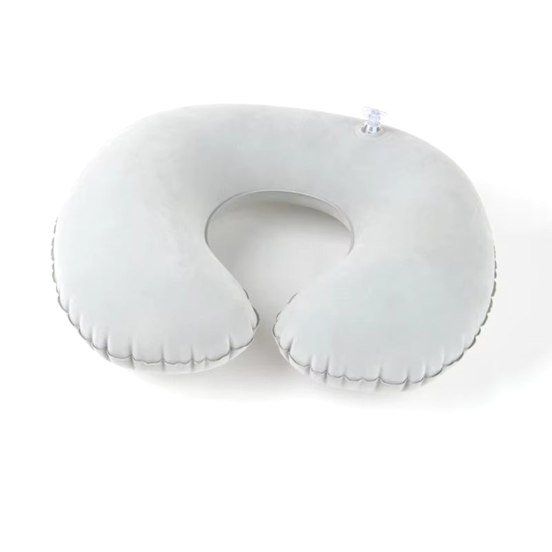 1Pc Inflatable C-Shaped Pillow Travel Neck Pillow Portable round Pillow Cushion