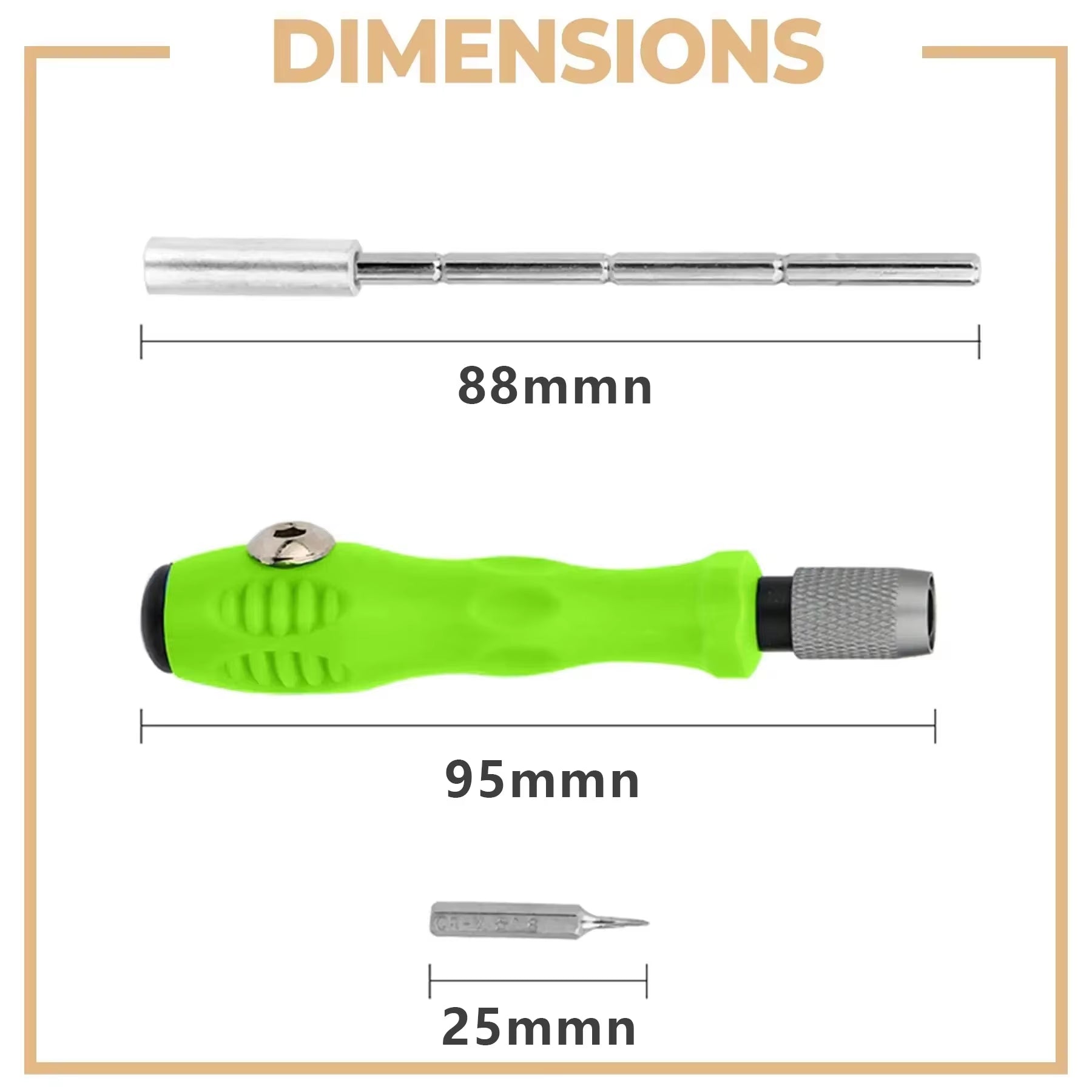 Mini 32-In-1 Precision Screwdriver Set Magnetic Phillips Bits Multifunctional Hand Repair Tool Kit for Phone Watch Glasses PC