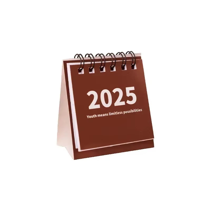 2024.8.-2025 Calendar Simple Mini Desk Calendar Kawaii to Do List Daily Schedule Table Planner Home Office Stationery Supplies