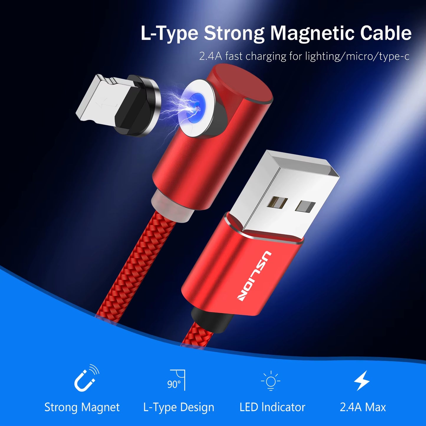 Magnetic Micro USB Cable Type-C Charging Charge for Iphone 12 Xiaomi Redmi Samsung Huawei Mate 30 20 Pro P20 P10 P9 HONOR