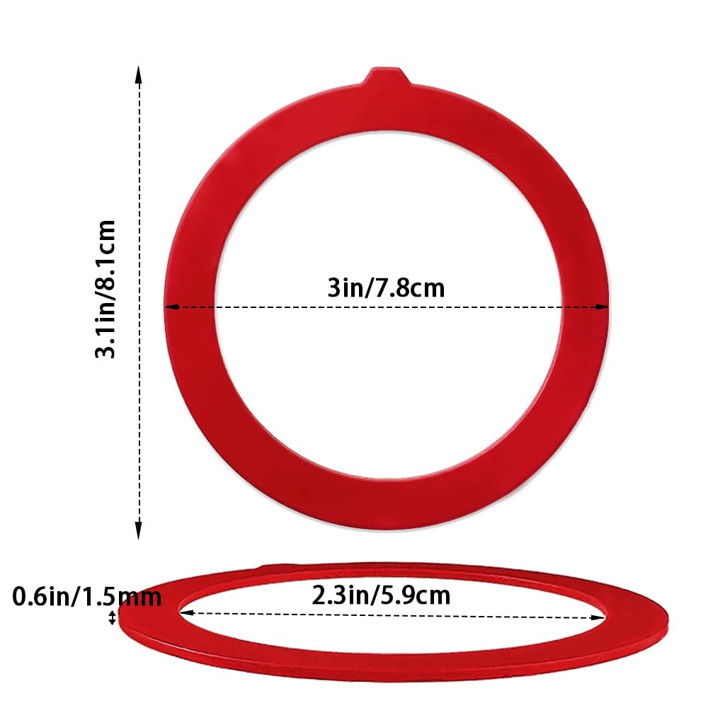 Flush Valve Seal for Kohler, Compatible Kohler Flush Valve Seal, 3-Pack Silicone Material Toilet Ring Seal GP1059291, Canister Flush Valve Toilet Tank Gasket, Toilet Tank Parts Gasket